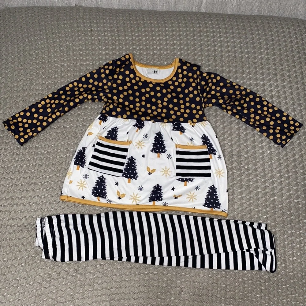 toddler girls 4T 2-piece outfit - Picture 2 of 10